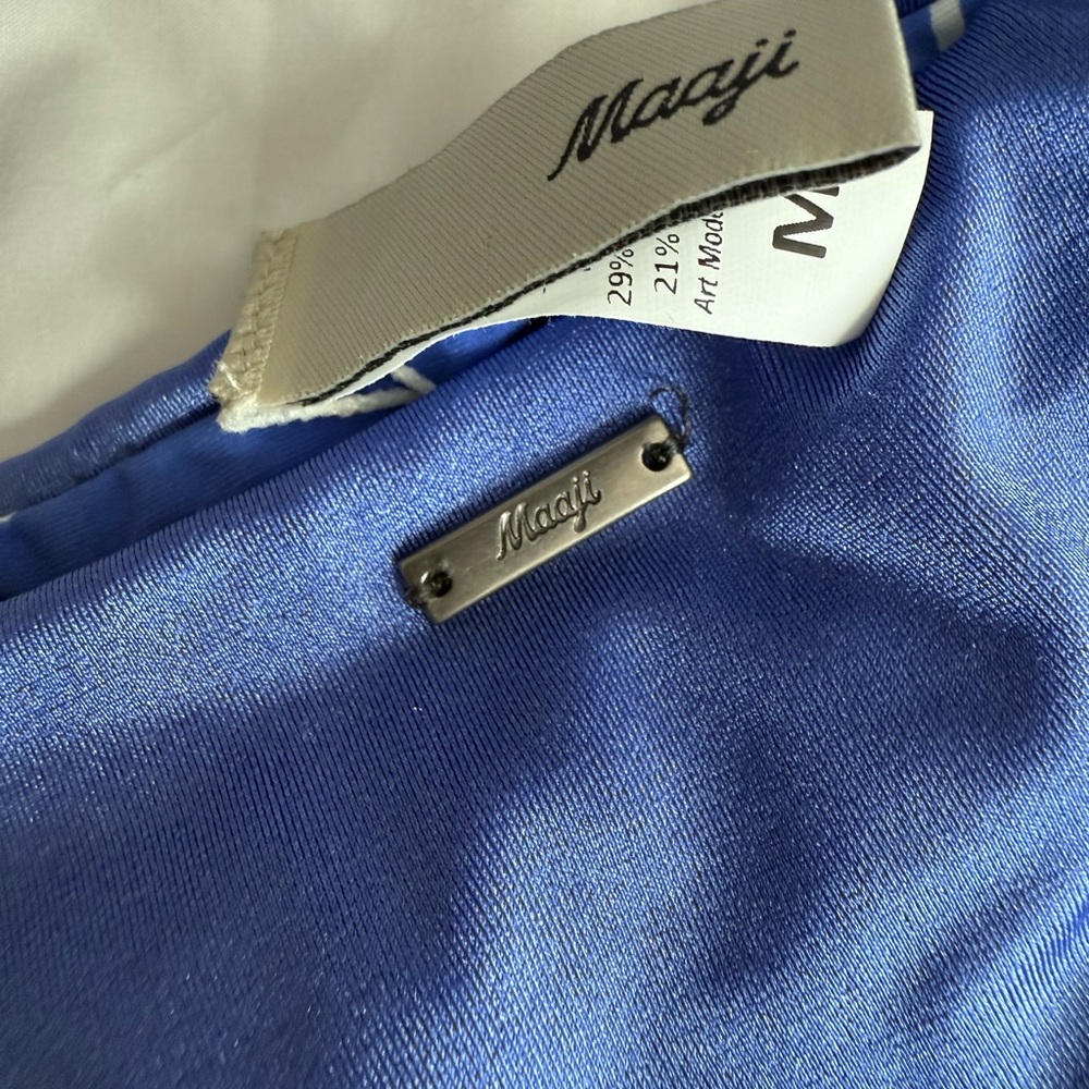 Maaji Blue and White Bikini with Unique Pattern - Picture 9 of 10